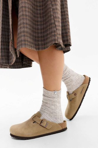 Sabots Boston en cuir huilé tabac en taille: UK 4 - Birkenstock - Modalova