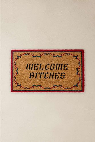 Paillasson Welcome B*tches par en Neutral taille: TAILLE UNIQUE - Urban Outfitters - Modalova
