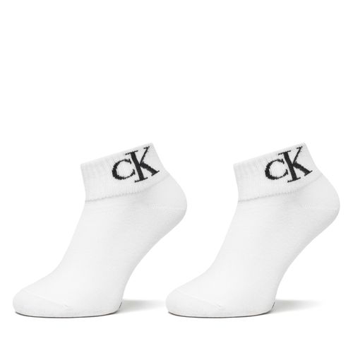 Lot de 2 paires de chaussettes hautes Calvin Klein Jeans 701228813 Blanc - Chaussures.fr - Modalova