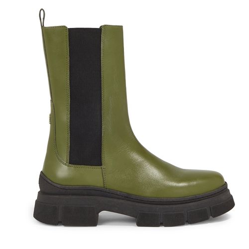 Bottines Chelsea Tommy Hilfiger Essential Leather Chelsea Boot FW0FW07490 Putting Green MS2 - Chaussures.fr - Modalova