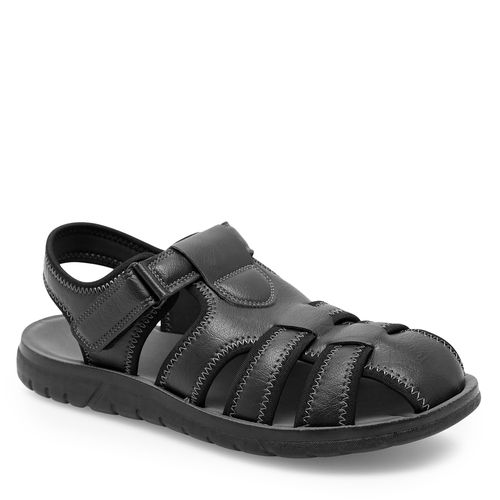 Sandales Lanetti MSS20514-13 Noir - Chaussures.fr - Modalova