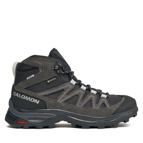 Chaussures de trekking Salomon X Ward Leather Mid GORE-TEX L47181900 Ebony/Phantom/Black - Chaussures.fr - Modalova