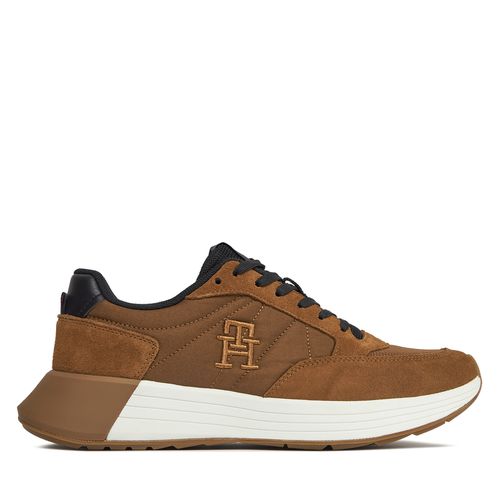 Sneakers Tommy Hilfiger Classic Elevated Runner Mix FM0FM04876 Coconut Grove GVQ - Chaussures.fr - Modalova