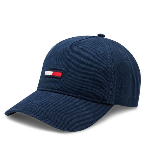 Casquette Tommy Jeans Tjm Elongated Flag Denim Cap AM0AM12427 Bleu marine - Chaussures.fr - Modalova