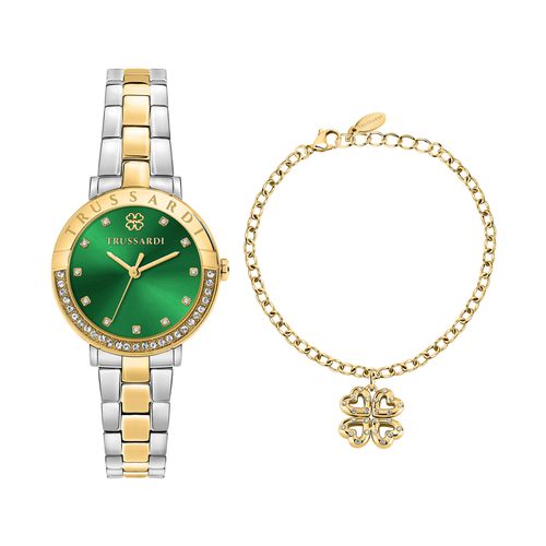 Ensemble montre et bracelet Trussardi R2453125511 Vert - Chaussures.fr - Modalova