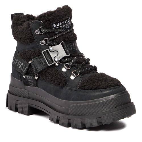 Bottes de randonnée Buffalo Aspha Com Mid Warm 1622328 Black - Chaussures.fr - Modalova