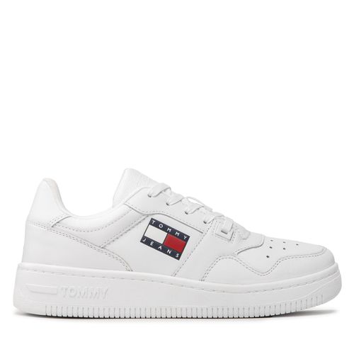 Sneakers Tommy Jeans Retro Basket EN0EN01723 White YBR - Chaussures.fr - Modalova