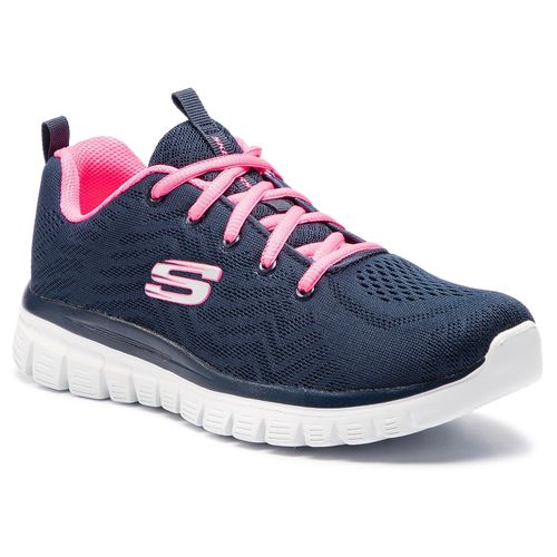 Chaussures Skechers Get Connected 12615/NVHP Navy/Hot Pink - Chaussures.fr - Modalova