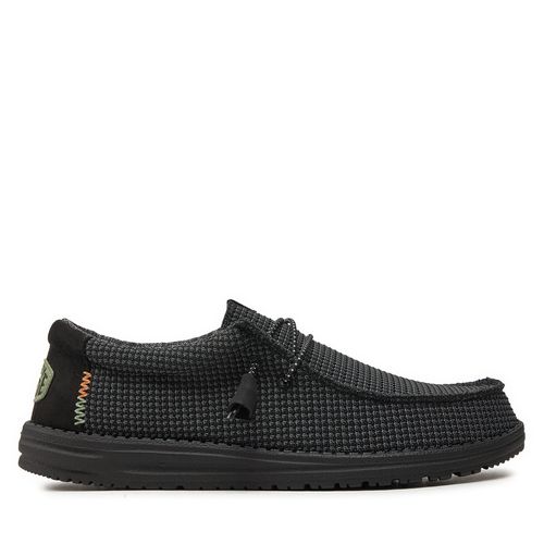 Mocassins Hey Dude Wally Sport Mesh 40403-060 Noir - Chaussures.fr - Modalova