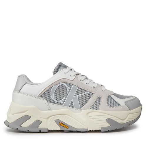 Sneakers Calvin Klein Jeans Chunky Runner Vibram Lth Mix YM0YM00719 Gris - Chaussures.fr - Modalova