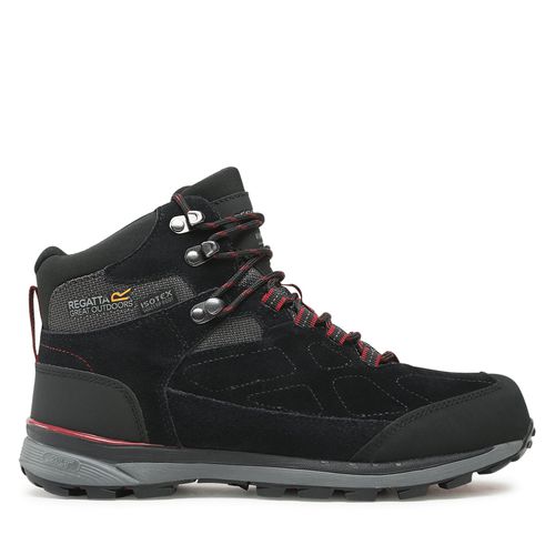 Chaussures de trekking Regatta Samaris Suede RMF575 Black/Dark Red - Chaussures.fr - Modalova