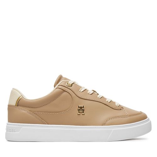 Sneakers Tommy Hilfiger Essential Chic Court Sneaker FW0FW08322 Beige - Chaussures.fr - Modalova