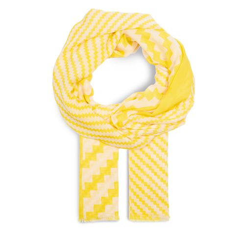 Écharpe Tommy Hilfiger Essential Flag Scarf AW0AW15787 Valley Yellow ZH3 - Chaussures.fr - Modalova