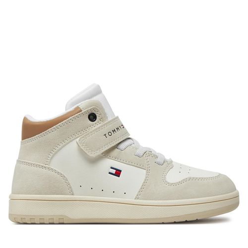 Sneakers Tommy Hilfiger High Top Lace-Up/Velcro Sneaker T3X9-33342-1269 S Beige/Off White A360 - Chaussures.fr - Modalova