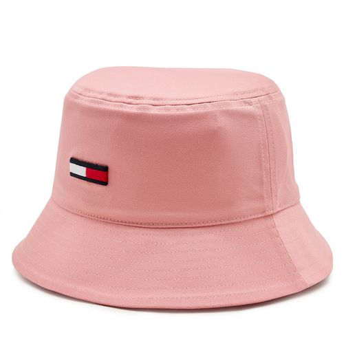 Chapeau Tommy Jeans Tjw Elongated Flag Bucket Hat AW0AW16381 Rose - Chaussures.fr - Modalova