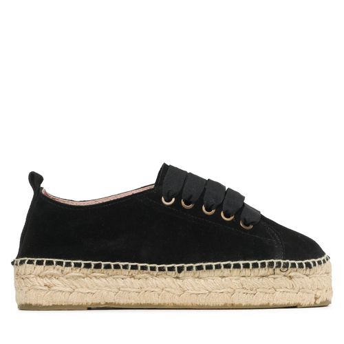 Espadrilles Manebi Lace-Up Espadrilles K 1.0 E0 Noir - Chaussures.fr - Modalova