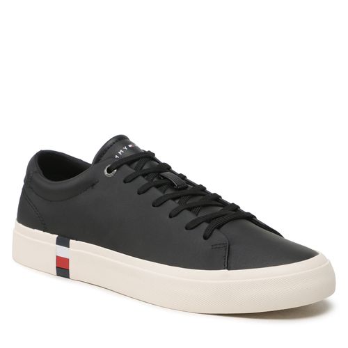 Tennis Tommy Hilfiger Corporate Leather Detal Vulc FM0FM04589 Black BDS - Chaussures.fr - Modalova
