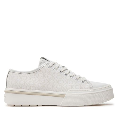 Sneakers Calvin Klein Low Top Lace Up Jaq Mono HM0HM01420 White Mono Jacquard 03A - Chaussures.fr - Modalova