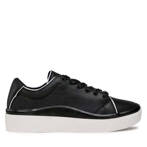 Sneakers Calvin Klein Cupsole Wave Lace Up HW0HW01349 Black/Bright White 0GN - Chaussures.fr - Modalova