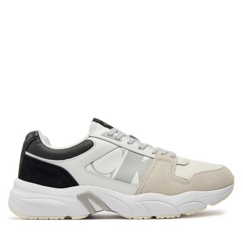 Sneakers Calvin Klein Jeans Retro Tennis Laceup Nbs Lth Mix YM0YM00745 Blanc - Chaussures.fr - Modalova