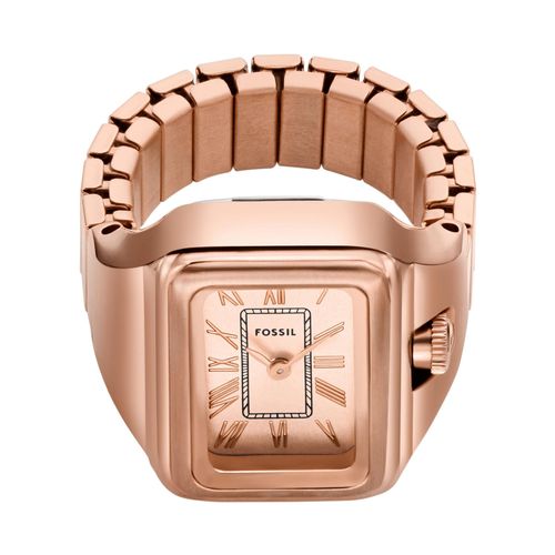 Montre Fossil Watch Ring ES5345 Rose - Chaussures.fr - Modalova