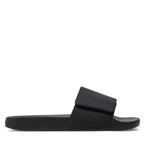 Mules / sandales de bain Calvin Klein Adj Pool Slide Jaq Mono HM0HM01438 Noir - Chaussures.fr - Modalova