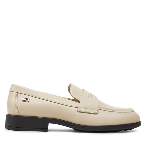 Chunky loafers Tommy Hilfiger Flag Leather Classic Loafer FW0FW08030 Beige - Chaussures.fr - Modalova