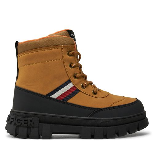 Bottes de randonnée Tommy Hilfiger Stripes Fur Boot T3X5-33713-1487 S Marron - Chaussures.fr - Modalova