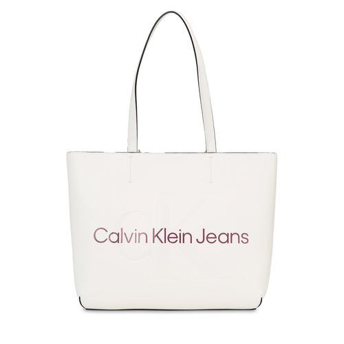Sac à main Calvin Klein Jeans Sculpted Shopper29 Mono K60K610276 Ivory YBI - Chaussures.fr - Modalova