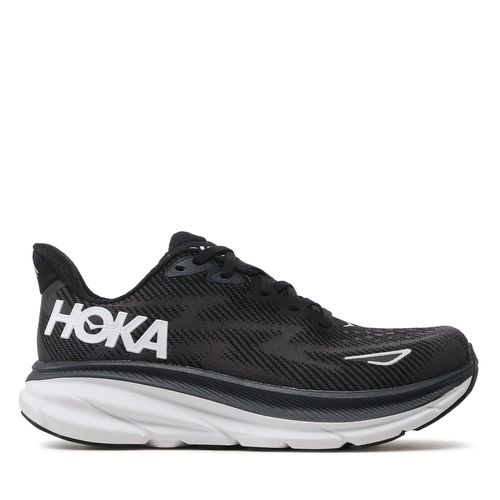 Chaussures de running Hoka Clifton 9 1132211 WIDE Noir - Chaussures.fr - Modalova