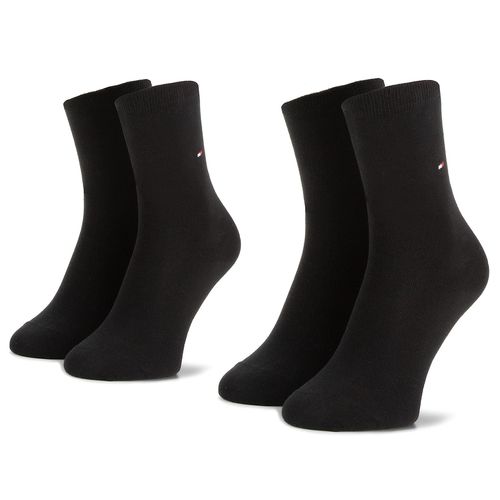 Lot de 2 paires de chaussettes hautes Tommy Hilfiger 371221 Noir - Chaussures.fr - Modalova