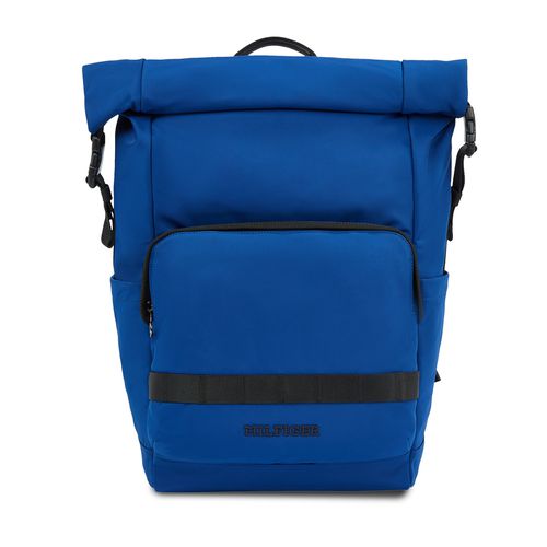 Sac à dos Tommy Hilfiger Th Monotype Rolltop Backpack AM0AM12205 Anchor Blue C5J - Chaussures.fr - Modalova