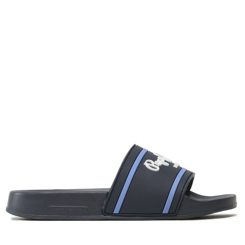Mules / sandales de bain Pepe Jeans Slider Logo B PBS70054 Bleu marine - Chaussures.fr - Modalova