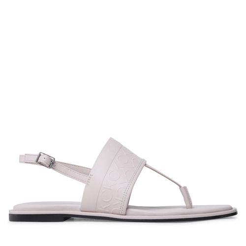 Sandales Calvin Klein Almond Tp Sandal HW0HW01536 Crystal Gray Mono 0JX - Chaussures.fr - Modalova