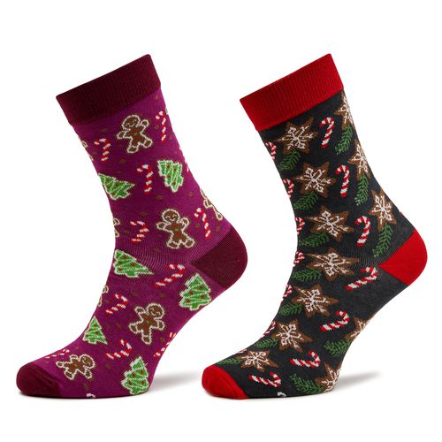 Lot de 2 paires de chaussettes hautes Rainbow Socks Xmas Socks Balls Adults Gifts Pak 2 Vert - Chaussures.fr - Modalova