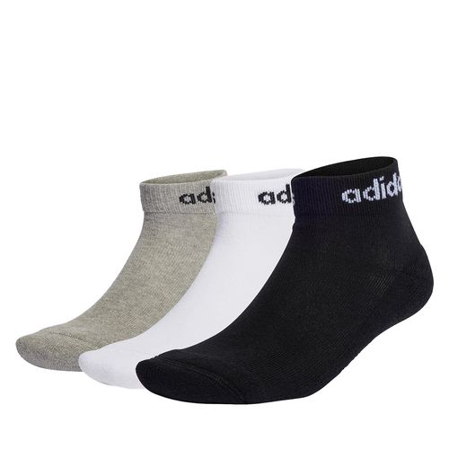 Chaussettes basses unisex adidas Linear Ankle Socks Cushioned Socks 3 Pairs IC1304 Gris - Chaussures.fr - Modalova