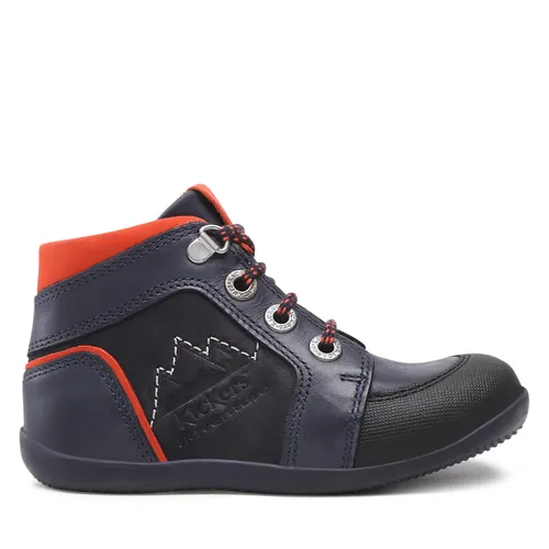 Boots Kickers Bins Mountain 878602-10 Bleu marine - Chaussures.fr - Modalova