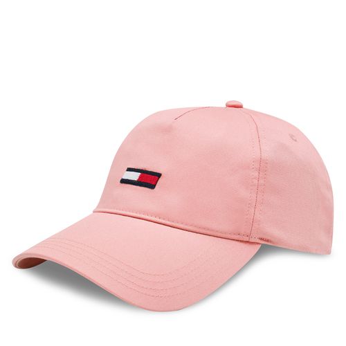 Casquette Tommy Jeans Tjw Elongated Flag 5 Panels Cap AW0AW15842 Rose - Chaussures.fr - Modalova