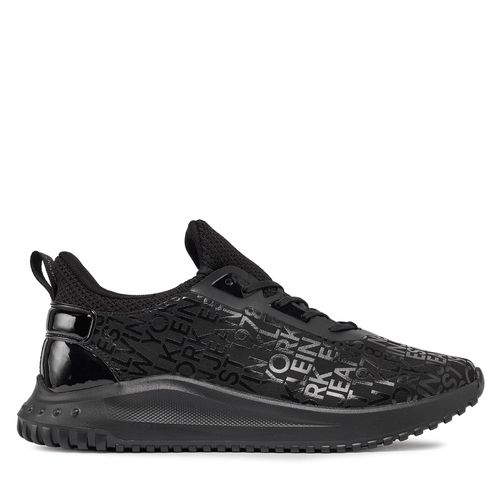 Sneakers Calvin Klein Jeans Eva Run Slipon Lace Lum Aop YM0YM00967 Triple Black 0GT - Chaussures.fr - Modalova