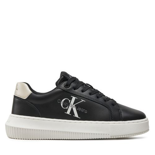 Sneakers Calvin Klein Jeans Chunky Cupsole Laceup Lth Ml Mtl YW0YW01476 Noir - Chaussures.fr - Modalova