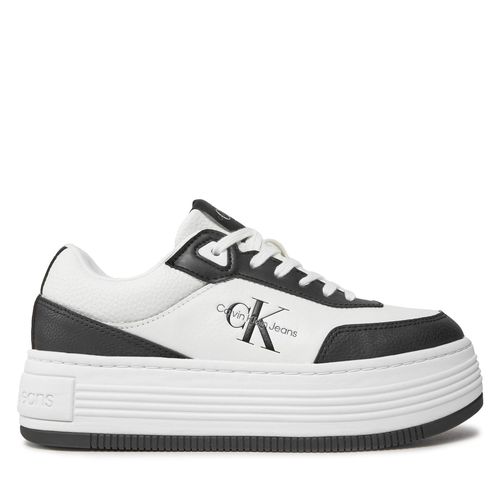 Sneakers Calvin Klein Jeans Bold Flatf Low Lace Mix Ml Fad YW0YW01316 Black/Bright White 0GM - Chaussures.fr - Modalova