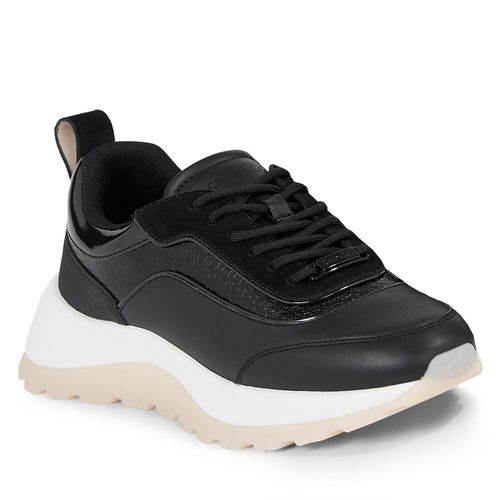 Sneakers Calvin Klein 2 Piece Runner S Lace Up-Nano Mn HW0HW01644 Ck Black BEH - Chaussures.fr - Modalova