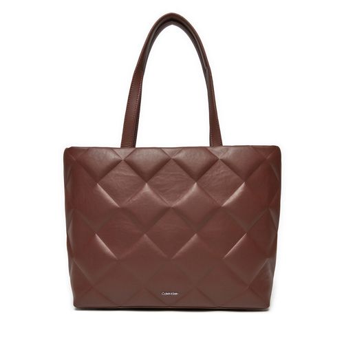 Sac à main Calvin Klein Diamond Quilt K60K612906 Marron - Chaussures.fr - Modalova