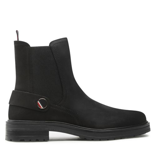 Bottines Chelsea Tommy Hilfiger Th Coin Flat Boot FW0FW06742 Black BDS - Chaussures.fr - Modalova