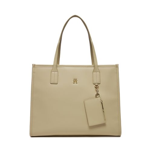 Sac à main Tommy Hilfiger Th City Tote AW0AW15690 White Clay AES - Chaussures.fr - Modalova
