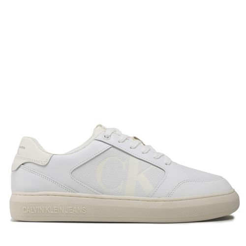 Sneakers Calvin Klein Jeans Casual Cupsole Lth-Pu Mono YM0YM00573 White/Ivory 0K7 - Chaussures.fr - Modalova