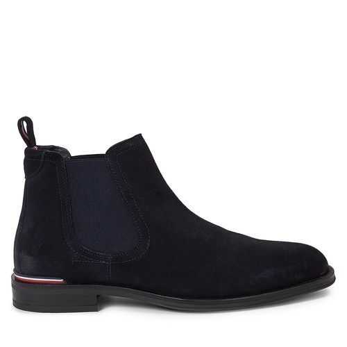 Bottines Chelsea Tommy Hilfiger Core Rwb Hilfiger Suede Chelsea FM0FM04757 Bleu - Chaussures.fr - Modalova