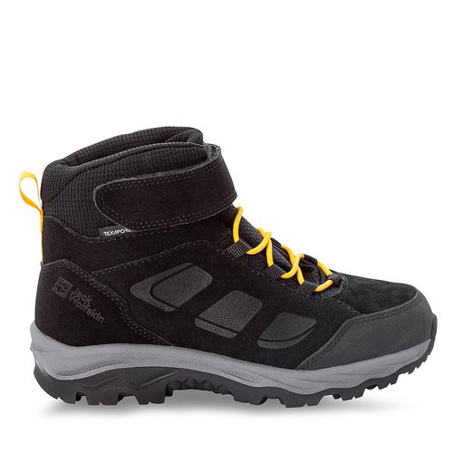 Chaussures de trekking Jack Wolfskin Vojo Lt Texapore Mid K 4054021 Black / Burly Yellow Xt - Chaussures.fr - Modalova