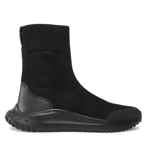 Sneakers Calvin Klein Jeans Eva Runner Sock Knit YM0YM00782 Triple Black 0GT - Chaussures.fr - Modalova