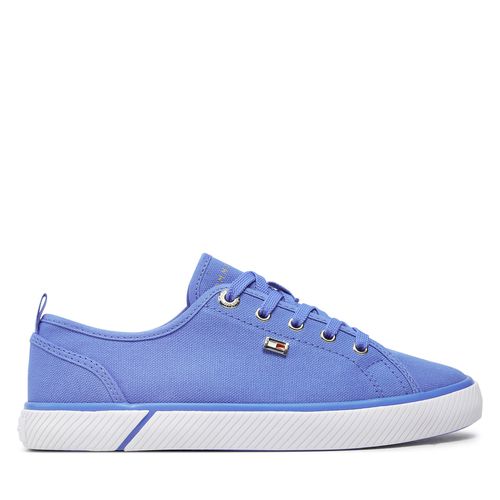 Tennis Tommy Hilfiger Vulc Canvas Sneaker FW0FW08063 Bleu - Chaussures.fr - Modalova